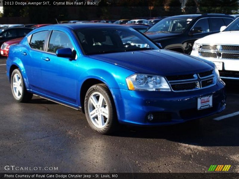 Crystal Blue Pearl / Black 2013 Dodge Avenger SXT