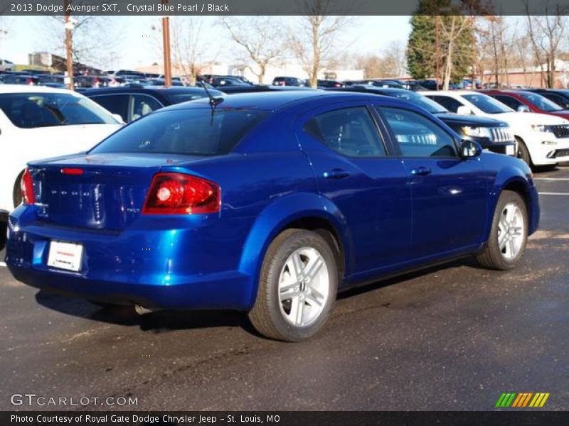 Crystal Blue Pearl / Black 2013 Dodge Avenger SXT