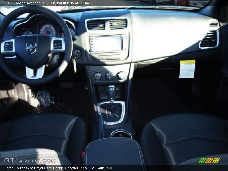 Crystal Blue Pearl / Black 2013 Dodge Avenger SXT