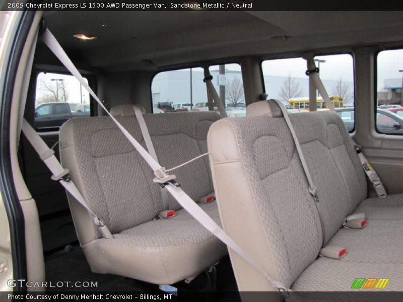 Rear Seat of 2009 Express LS 1500 AWD Passenger Van