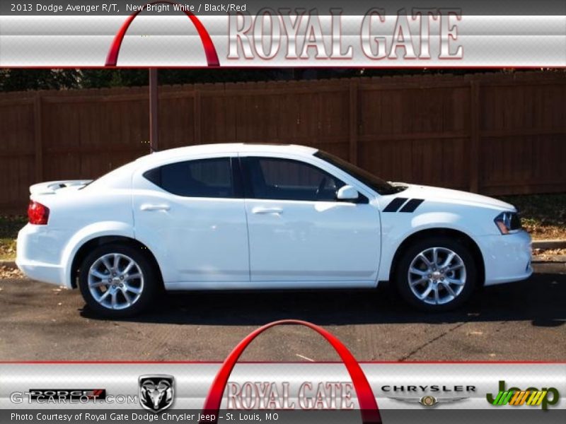New Bright White / Black/Red 2013 Dodge Avenger R/T
