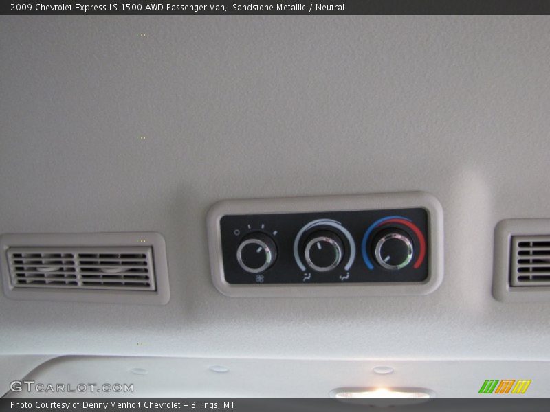 Controls of 2009 Express LS 1500 AWD Passenger Van