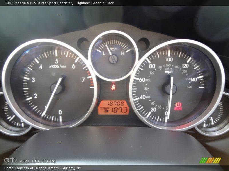Highland Green / Black 2007 Mazda MX-5 Miata Sport Roadster