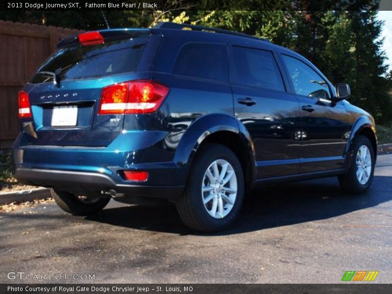 Fathom Blue Pearl / Black 2013 Dodge Journey SXT