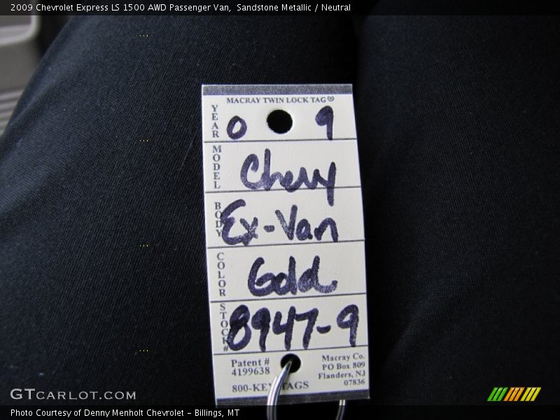 Sandstone Metallic / Neutral 2009 Chevrolet Express LS 1500 AWD Passenger Van