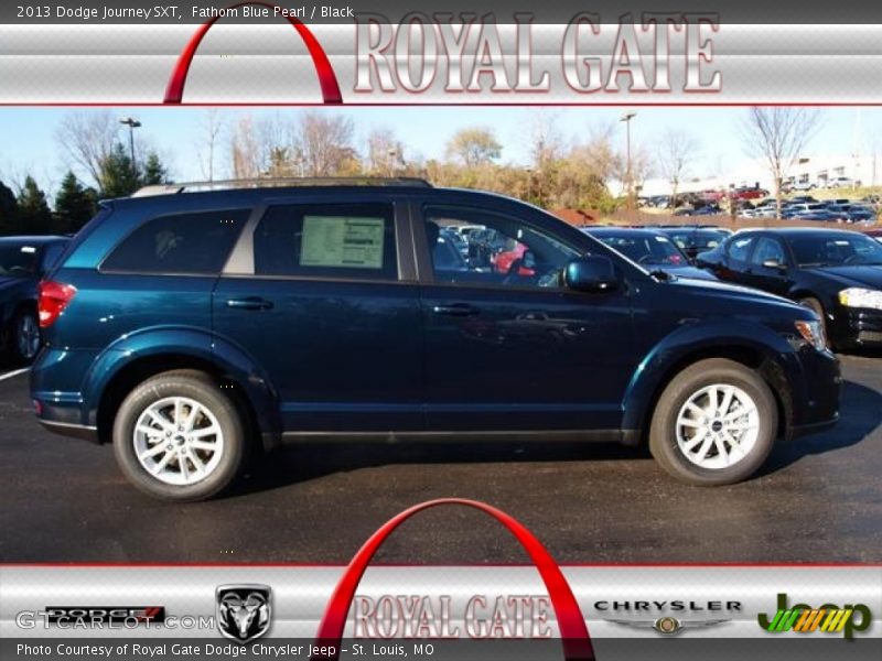 Fathom Blue Pearl / Black 2013 Dodge Journey SXT