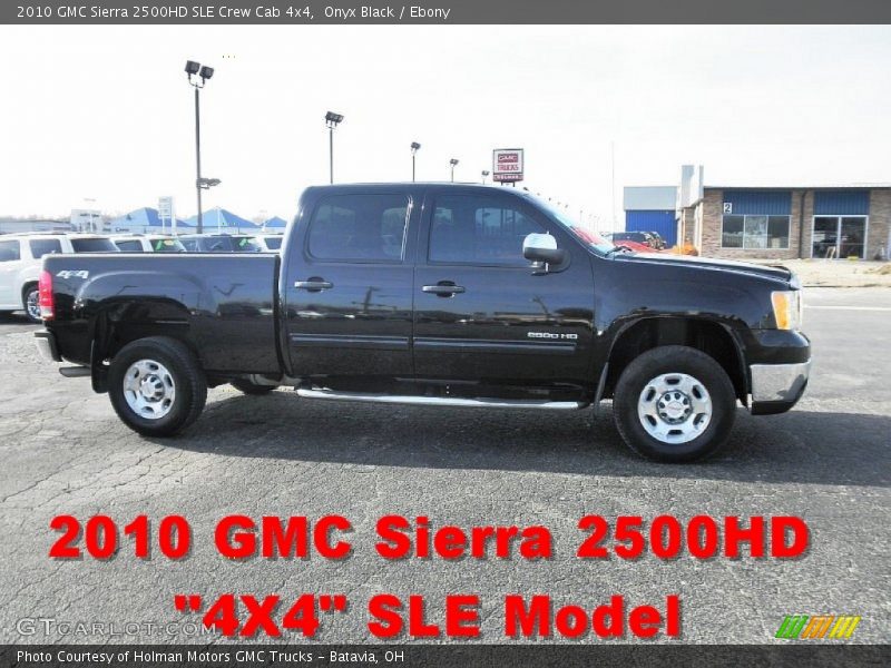 Onyx Black / Ebony 2010 GMC Sierra 2500HD SLE Crew Cab 4x4