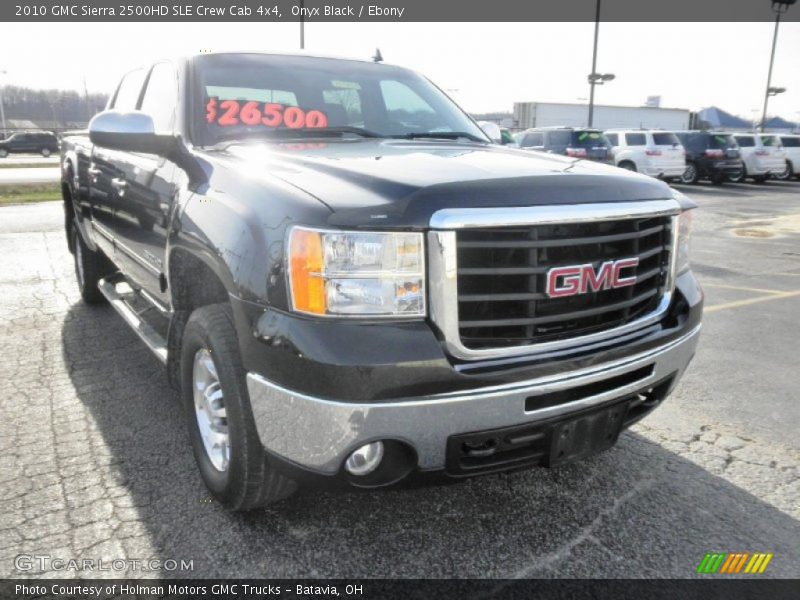Onyx Black / Ebony 2010 GMC Sierra 2500HD SLE Crew Cab 4x4