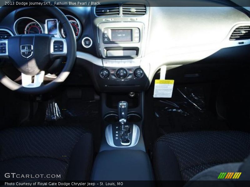Fathom Blue Pearl / Black 2013 Dodge Journey SXT