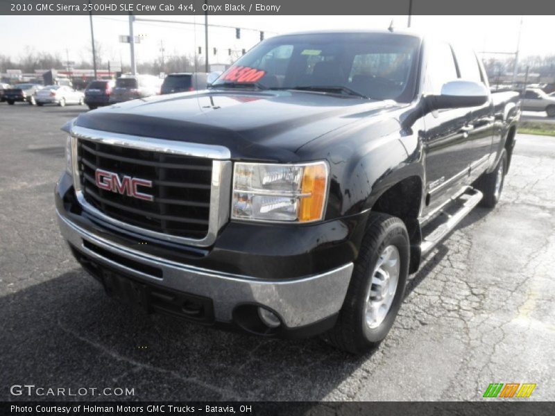 Onyx Black / Ebony 2010 GMC Sierra 2500HD SLE Crew Cab 4x4