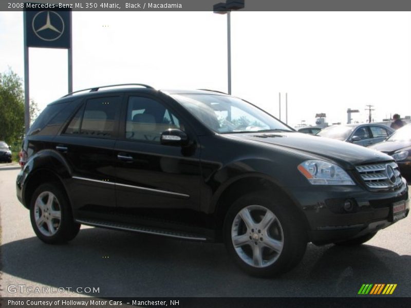 Black / Macadamia 2008 Mercedes-Benz ML 350 4Matic