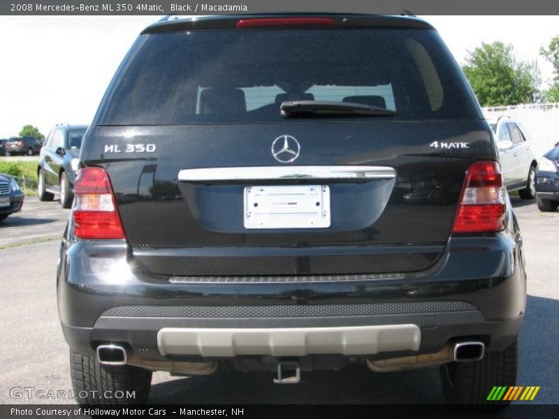 Black / Macadamia 2008 Mercedes-Benz ML 350 4Matic