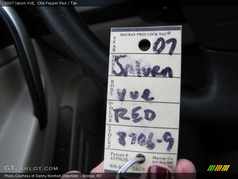 Chili Pepper Red / Tan 2007 Saturn VUE