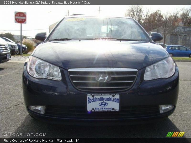 Regatta Blue Metallic / Gray 2008 Hyundai Elantra GLS Sedan