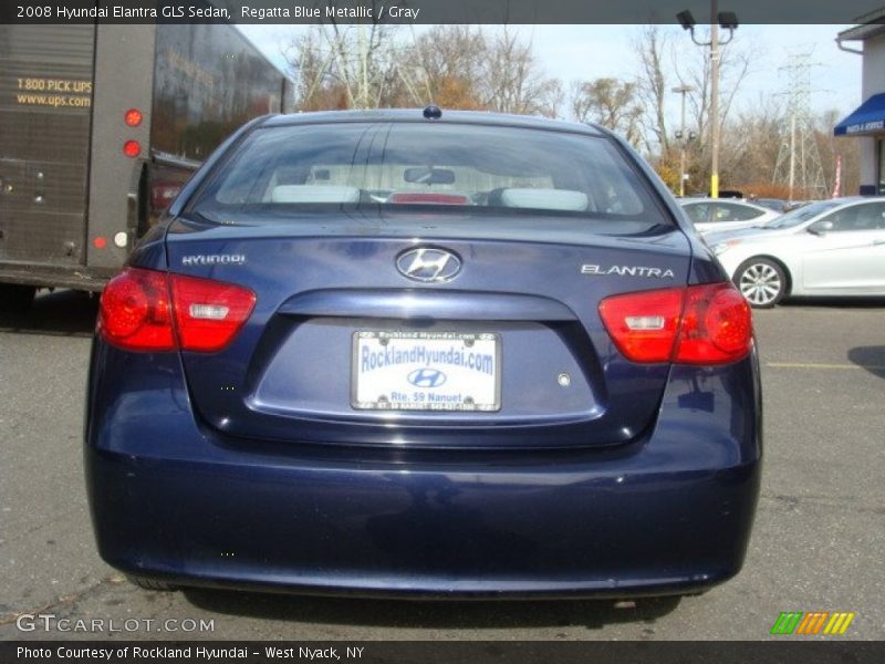 Regatta Blue Metallic / Gray 2008 Hyundai Elantra GLS Sedan