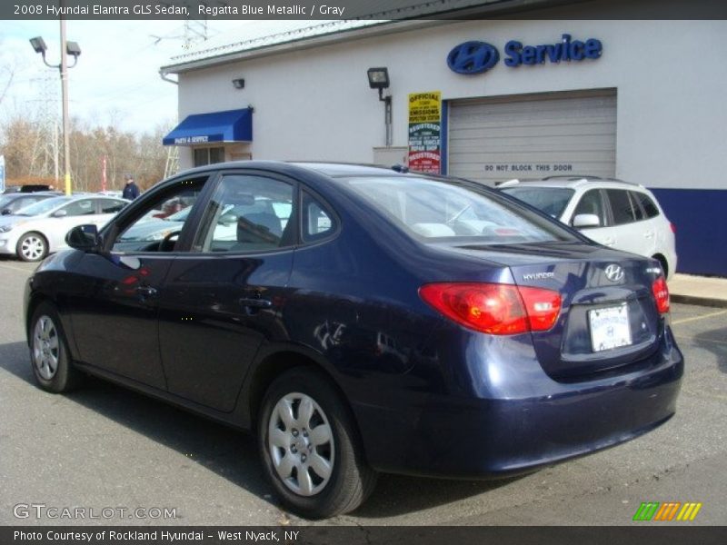 Regatta Blue Metallic / Gray 2008 Hyundai Elantra GLS Sedan