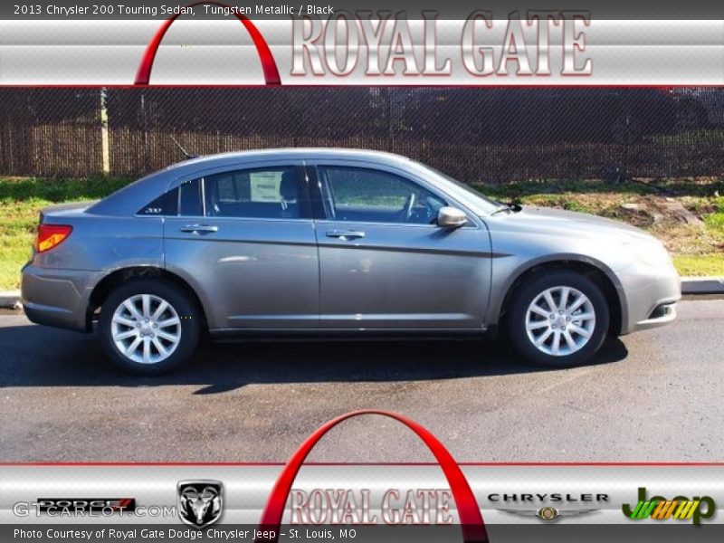 Tungsten Metallic / Black 2013 Chrysler 200 Touring Sedan