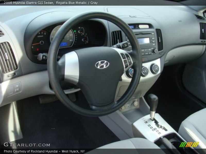 Regatta Blue Metallic / Gray 2008 Hyundai Elantra GLS Sedan