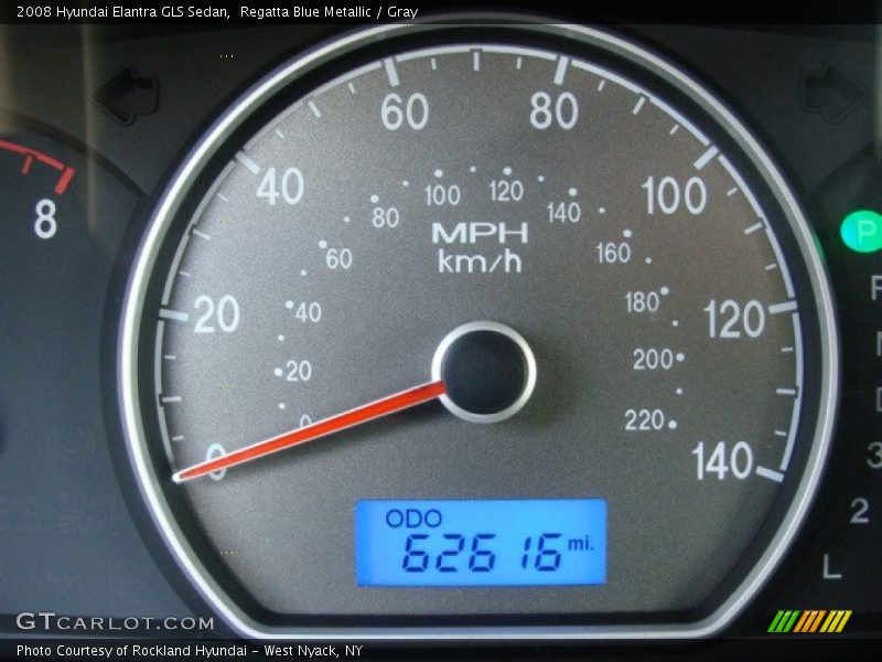 Regatta Blue Metallic / Gray 2008 Hyundai Elantra GLS Sedan