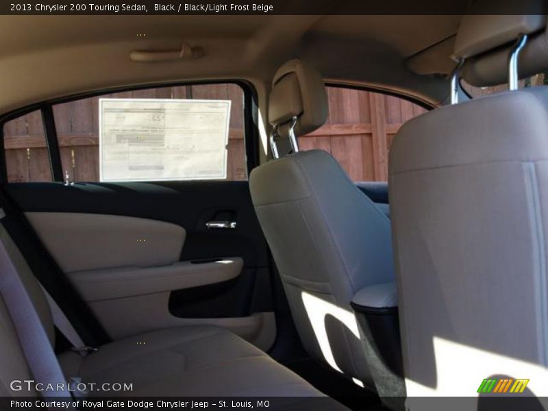 Black / Black/Light Frost Beige 2013 Chrysler 200 Touring Sedan