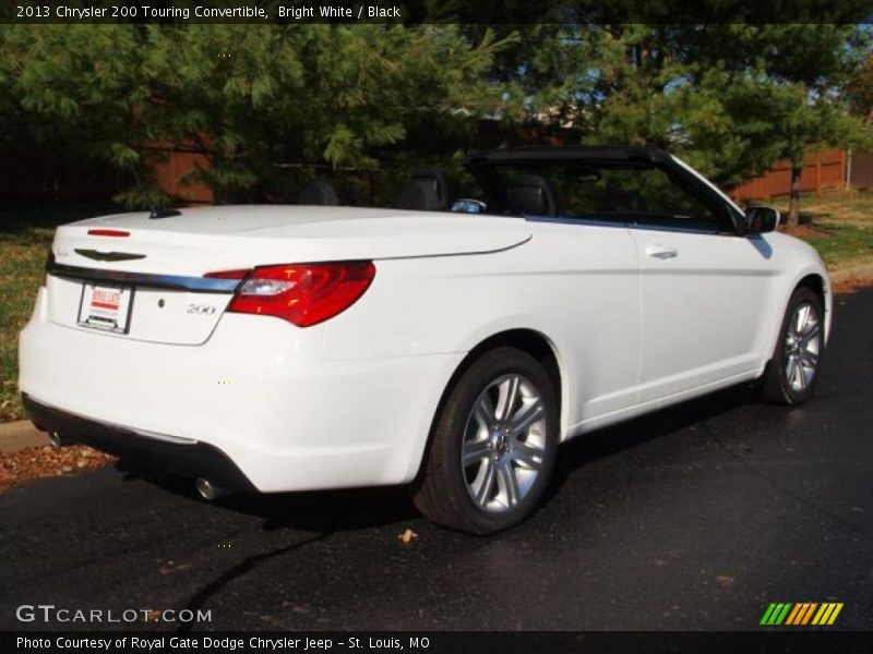 Bright White / Black 2013 Chrysler 200 Touring Convertible