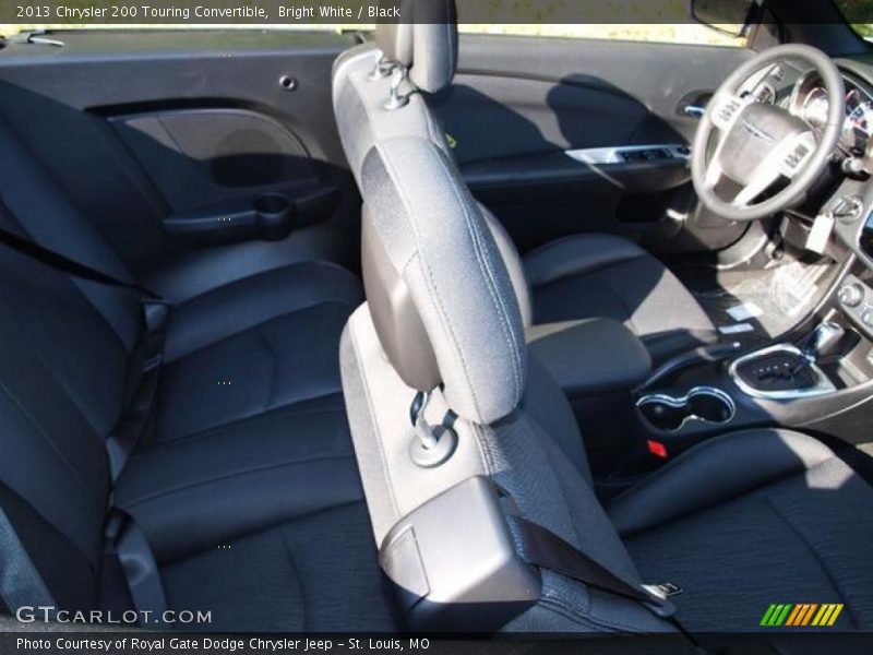 Bright White / Black 2013 Chrysler 200 Touring Convertible