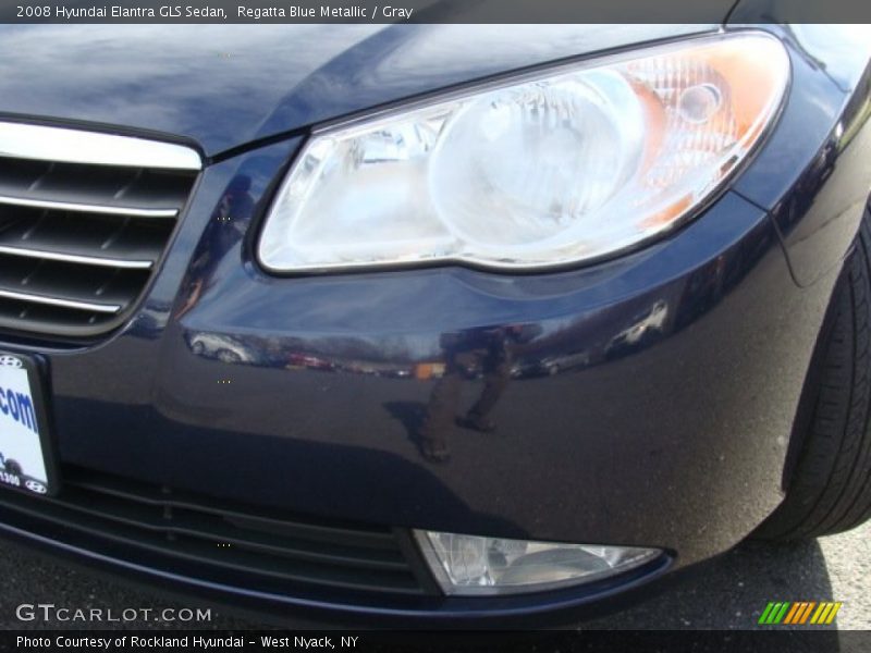 Regatta Blue Metallic / Gray 2008 Hyundai Elantra GLS Sedan