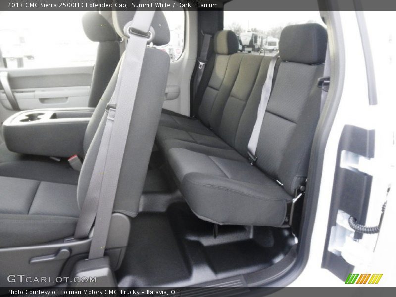 Rear Seat of 2013 Sierra 2500HD Extended Cab