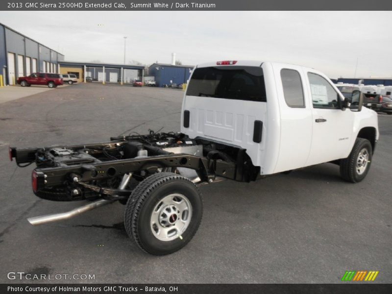 Summit White / Dark Titanium 2013 GMC Sierra 2500HD Extended Cab