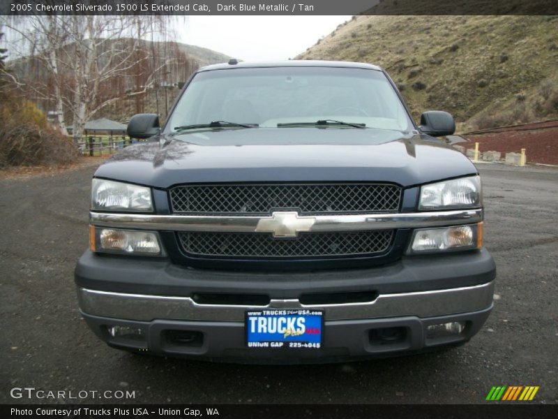 Dark Blue Metallic / Tan 2005 Chevrolet Silverado 1500 LS Extended Cab