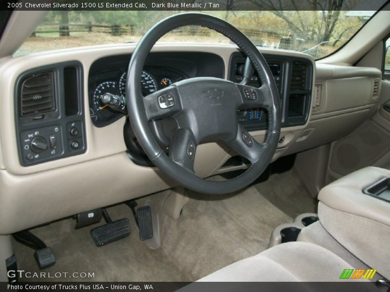 Tan Interior - 2005 Silverado 1500 LS Extended Cab 