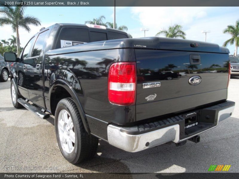 Black / Black 2008 Ford F150 Lariat SuperCrew