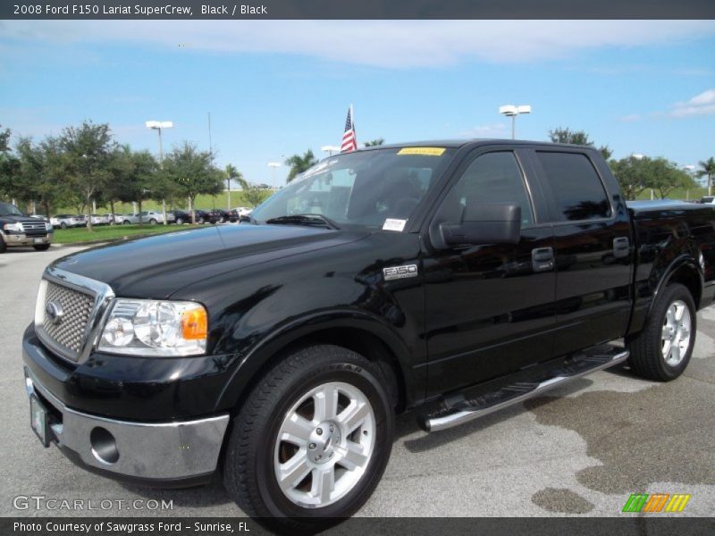 Black / Black 2008 Ford F150 Lariat SuperCrew