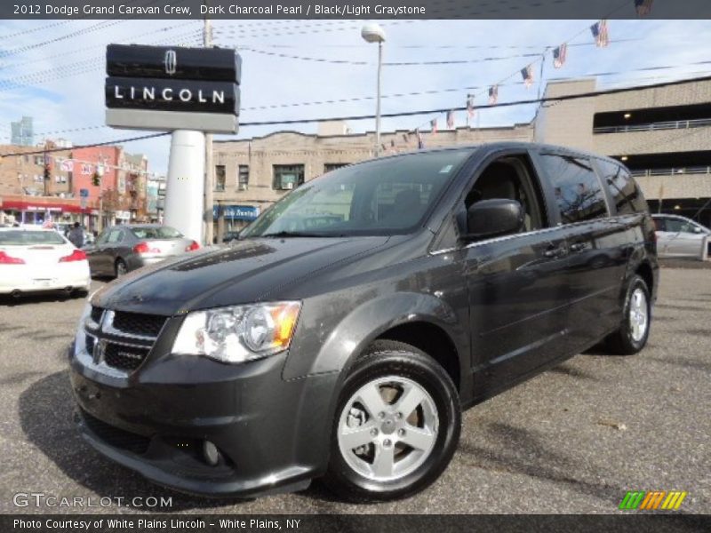Dark Charcoal Pearl / Black/Light Graystone 2012 Dodge Grand Caravan Crew