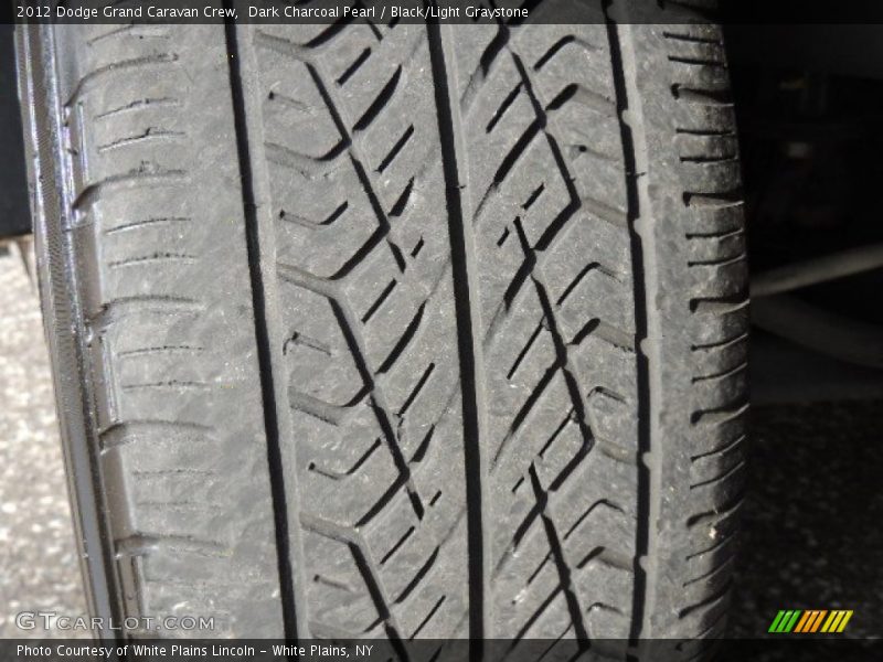 Dark Charcoal Pearl / Black/Light Graystone 2012 Dodge Grand Caravan Crew