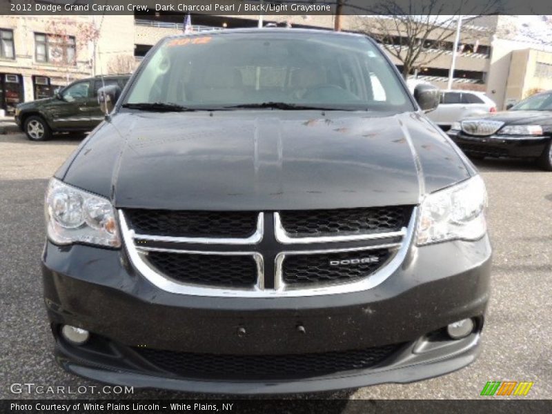 Dark Charcoal Pearl / Black/Light Graystone 2012 Dodge Grand Caravan Crew