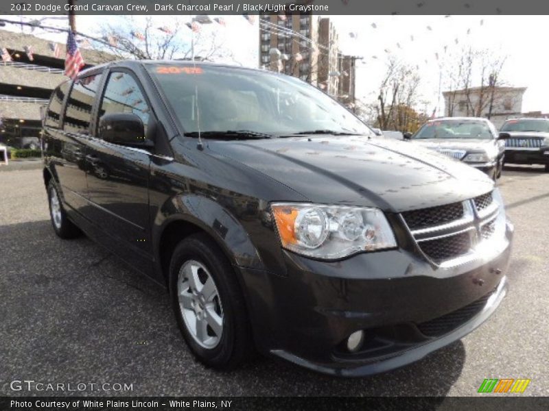 Dark Charcoal Pearl / Black/Light Graystone 2012 Dodge Grand Caravan Crew