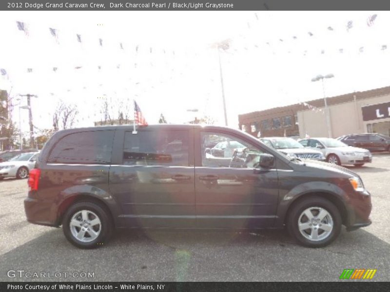 Dark Charcoal Pearl / Black/Light Graystone 2012 Dodge Grand Caravan Crew