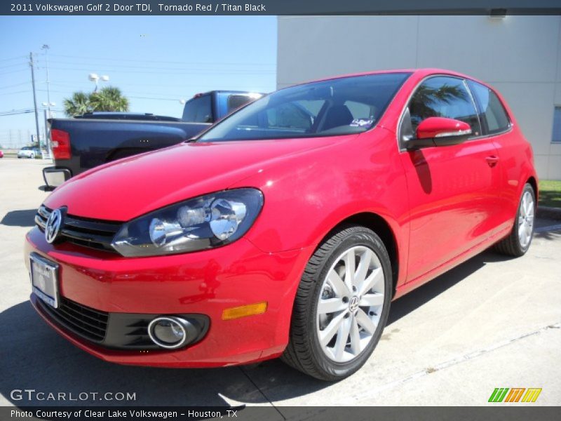 Tornado Red / Titan Black 2011 Volkswagen Golf 2 Door TDI