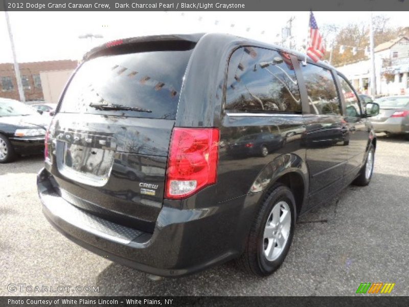 Dark Charcoal Pearl / Black/Light Graystone 2012 Dodge Grand Caravan Crew