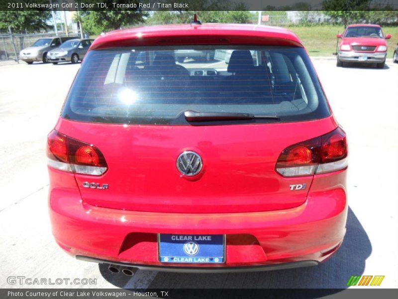 Tornado Red / Titan Black 2011 Volkswagen Golf 2 Door TDI