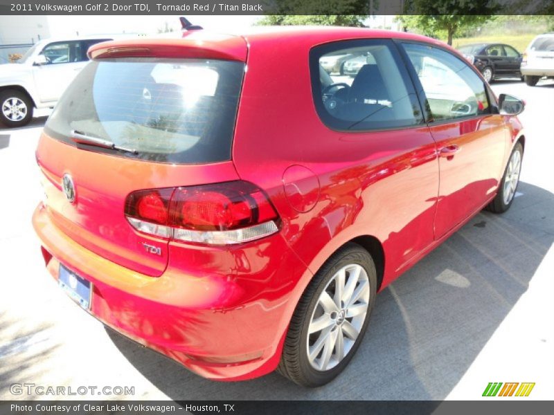 Tornado Red / Titan Black 2011 Volkswagen Golf 2 Door TDI