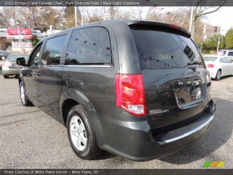 Dark Charcoal Pearl / Black/Light Graystone 2012 Dodge Grand Caravan Crew
