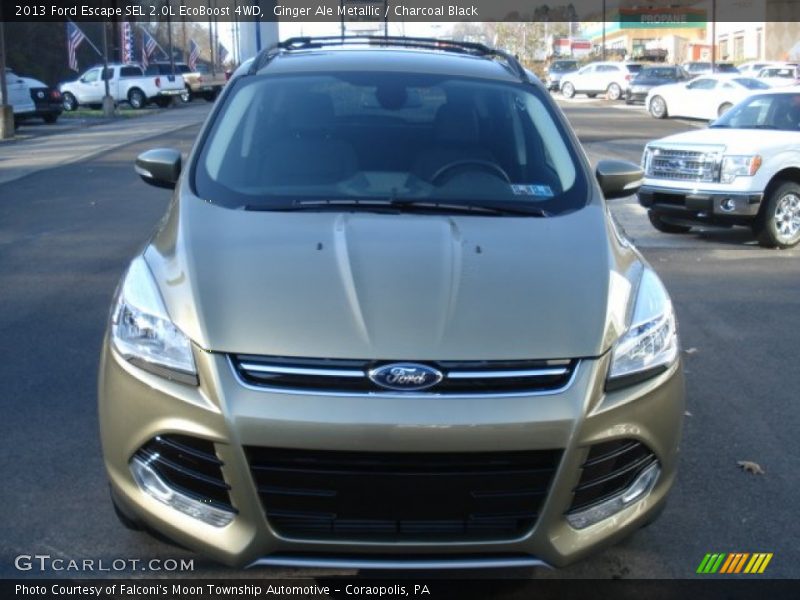 Ginger Ale Metallic / Charcoal Black 2013 Ford Escape SEL 2.0L EcoBoost 4WD