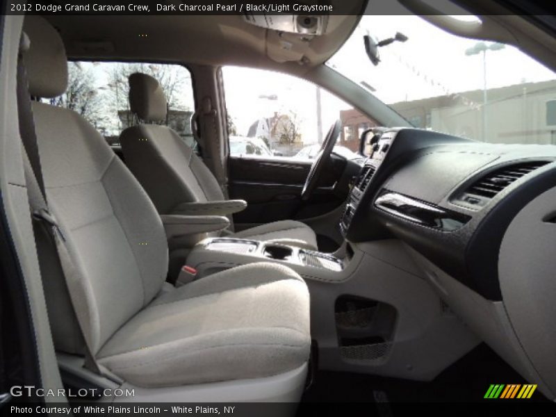 Dark Charcoal Pearl / Black/Light Graystone 2012 Dodge Grand Caravan Crew