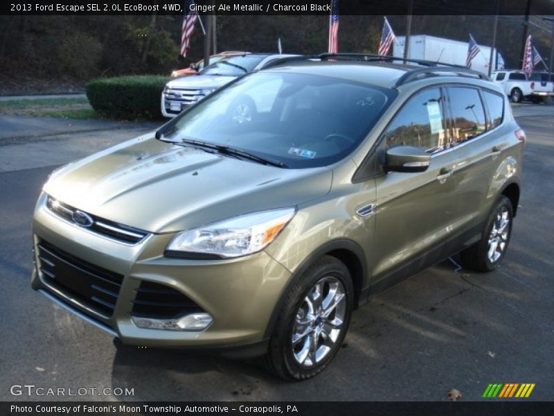 Ginger Ale Metallic / Charcoal Black 2013 Ford Escape SEL 2.0L EcoBoost 4WD