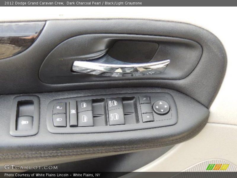 Dark Charcoal Pearl / Black/Light Graystone 2012 Dodge Grand Caravan Crew