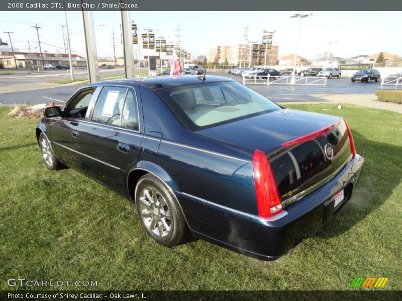 Blue Chip / Shale/Cocoa 2008 Cadillac DTS