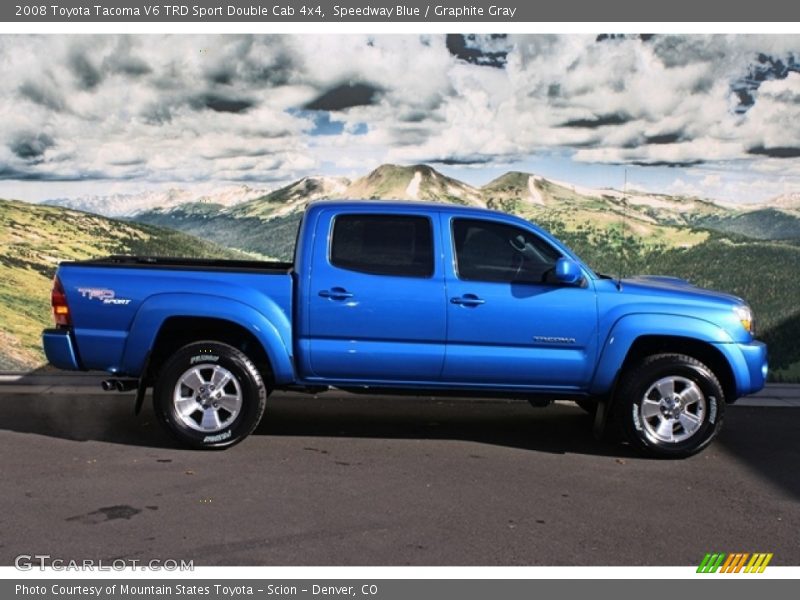 Speedway Blue / Graphite Gray 2008 Toyota Tacoma V6 TRD Sport Double Cab 4x4