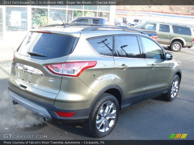 Ginger Ale Metallic / Charcoal Black 2013 Ford Escape SEL 2.0L EcoBoost 4WD